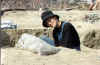 This is Stina digging